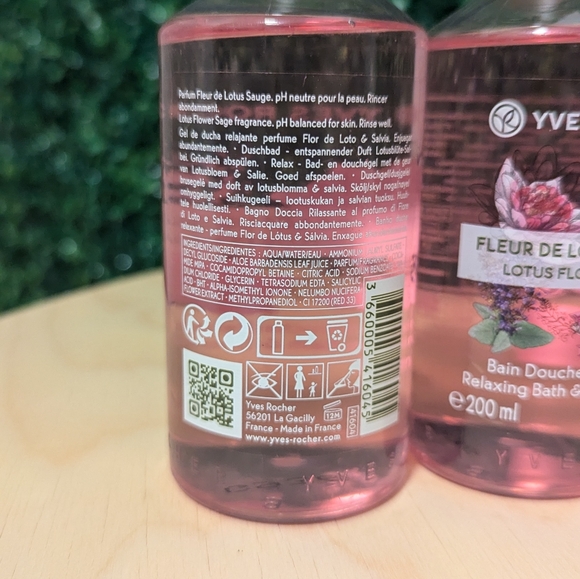 2X Yves Rocher Lotus Flower Sage Body Wash, 6.7 oz (200ML) - Picture 3 of 3
